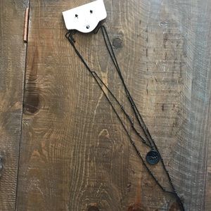 Black earring/necklace combo